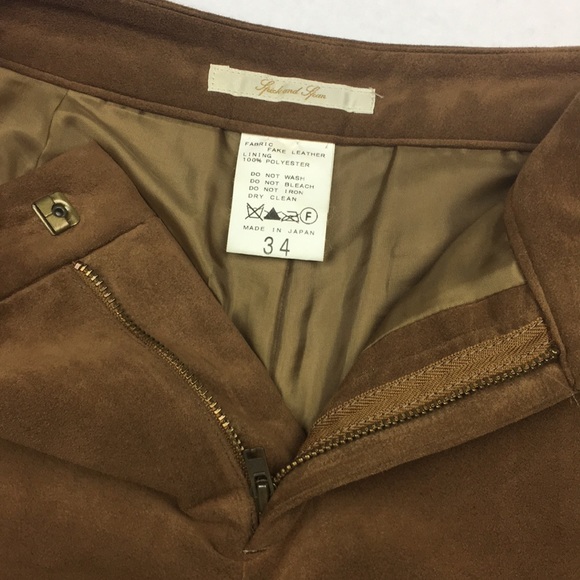 SPICK and SPAN Japanese brand faux suede shorts - Picture 7 of 8